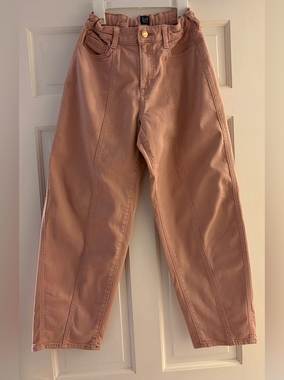 GAP High-Waist barrel Jeans - Dusty Rose